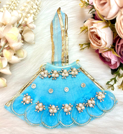 Mata Rani Skyblue Lehenga, choli & Duppatta- 3 piece set