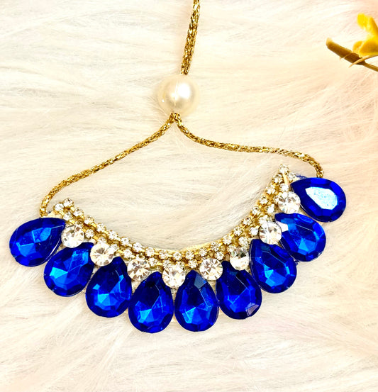 Blue Stone Necklace / Haar  for laddu gopal ji