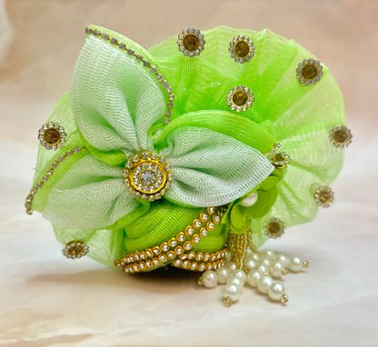 Pista Green Leaf Laddu Gopal Dress (4 piece set)