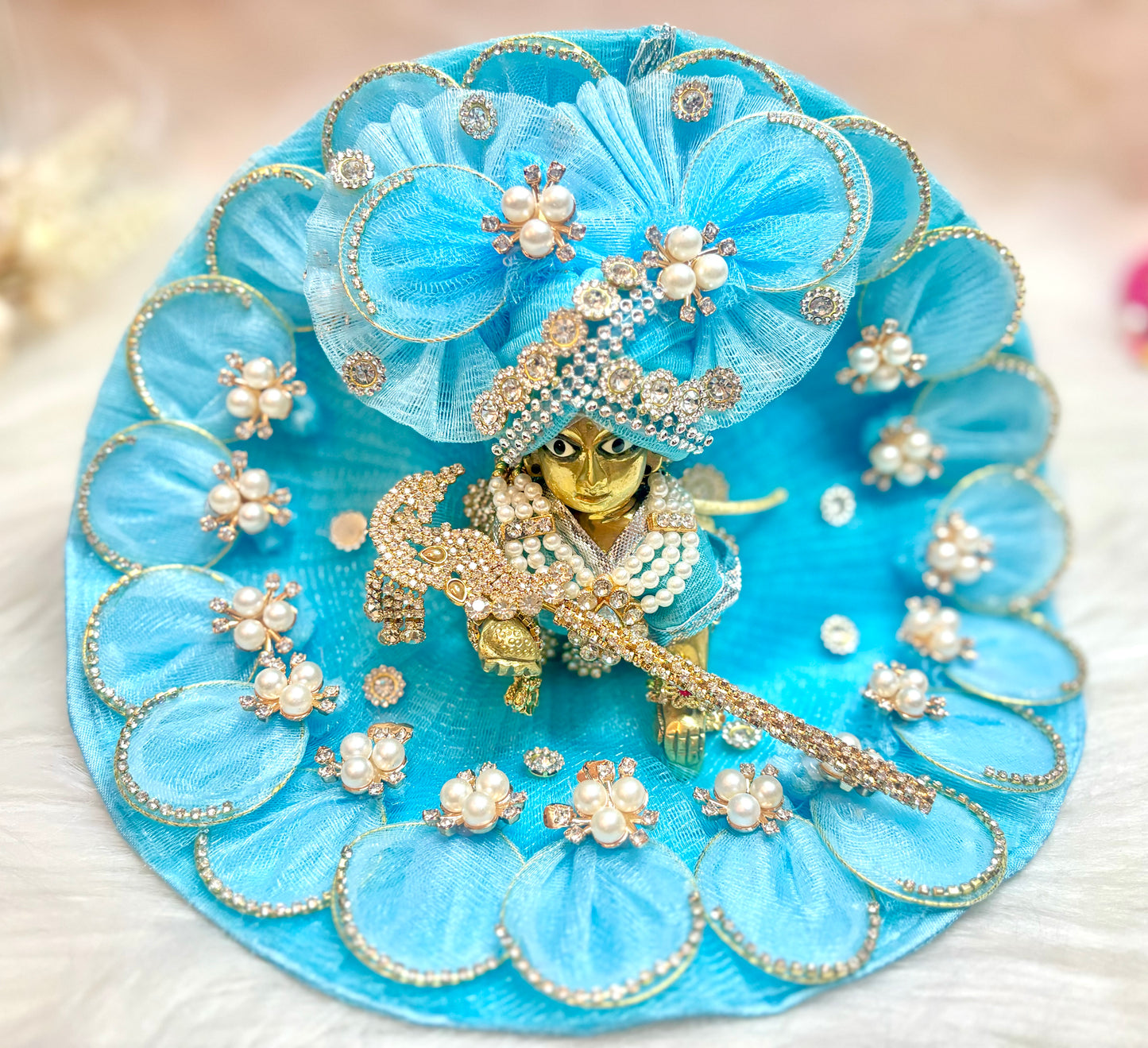 Sky Blue Laddu Gopal Dress